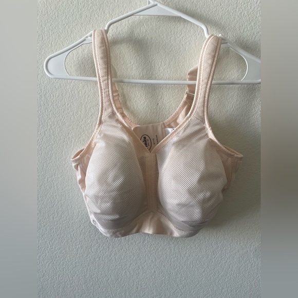 Anita light pink athleisure comfy mesh sport bra with padding - Picture 1 of 4